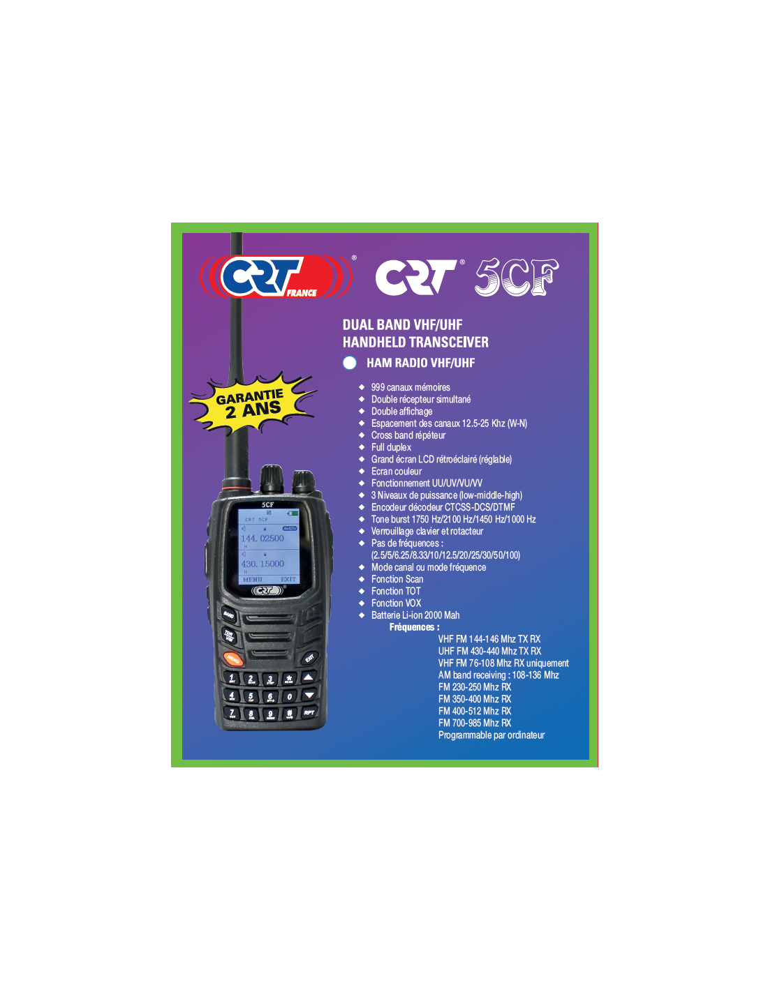 Radio CRT - CRT 5CF